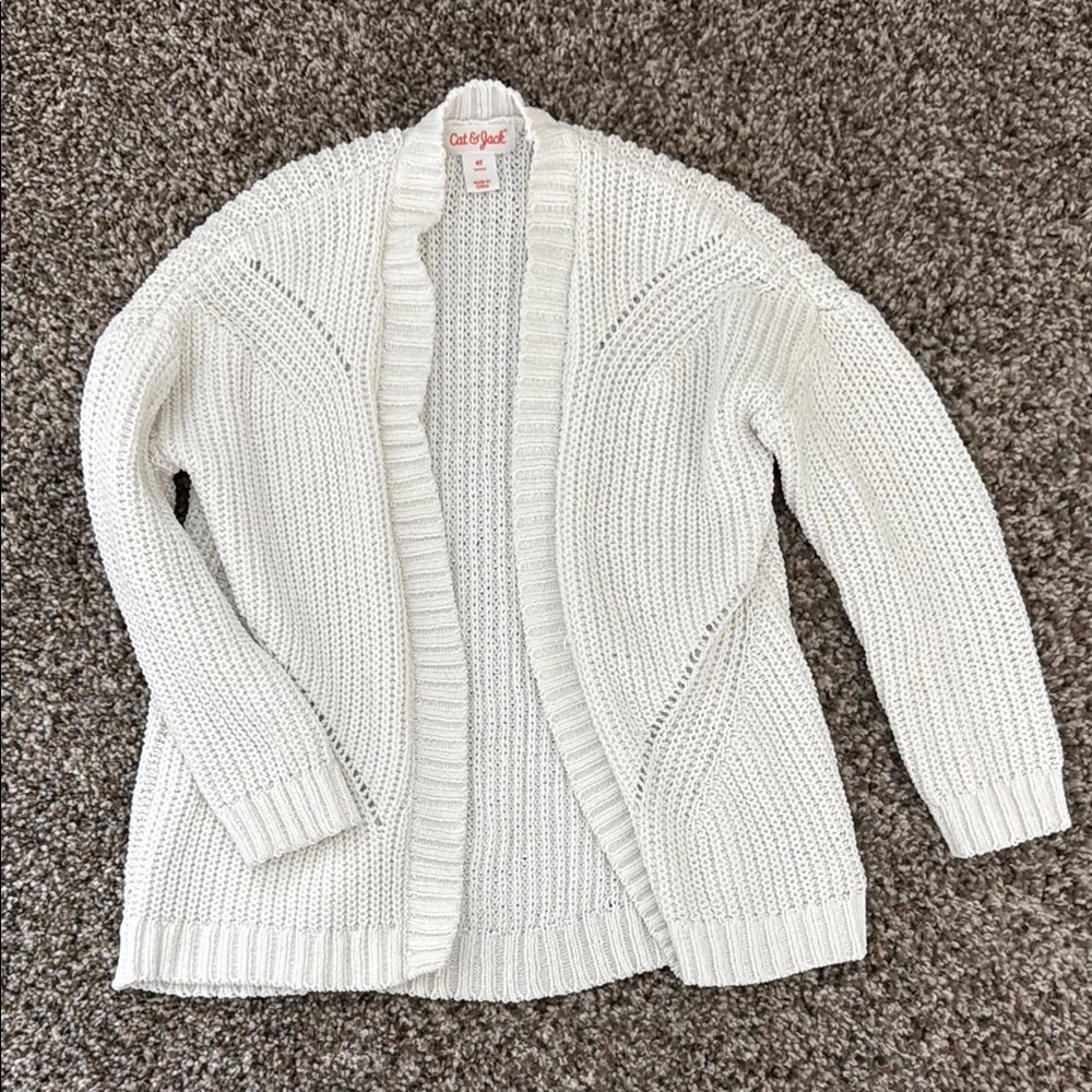 Cat & Jack Girl’s White Sweater